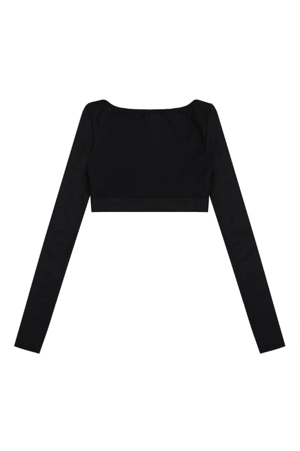 Badblood Classic Athletic Logo Balcony Tee Bra Black