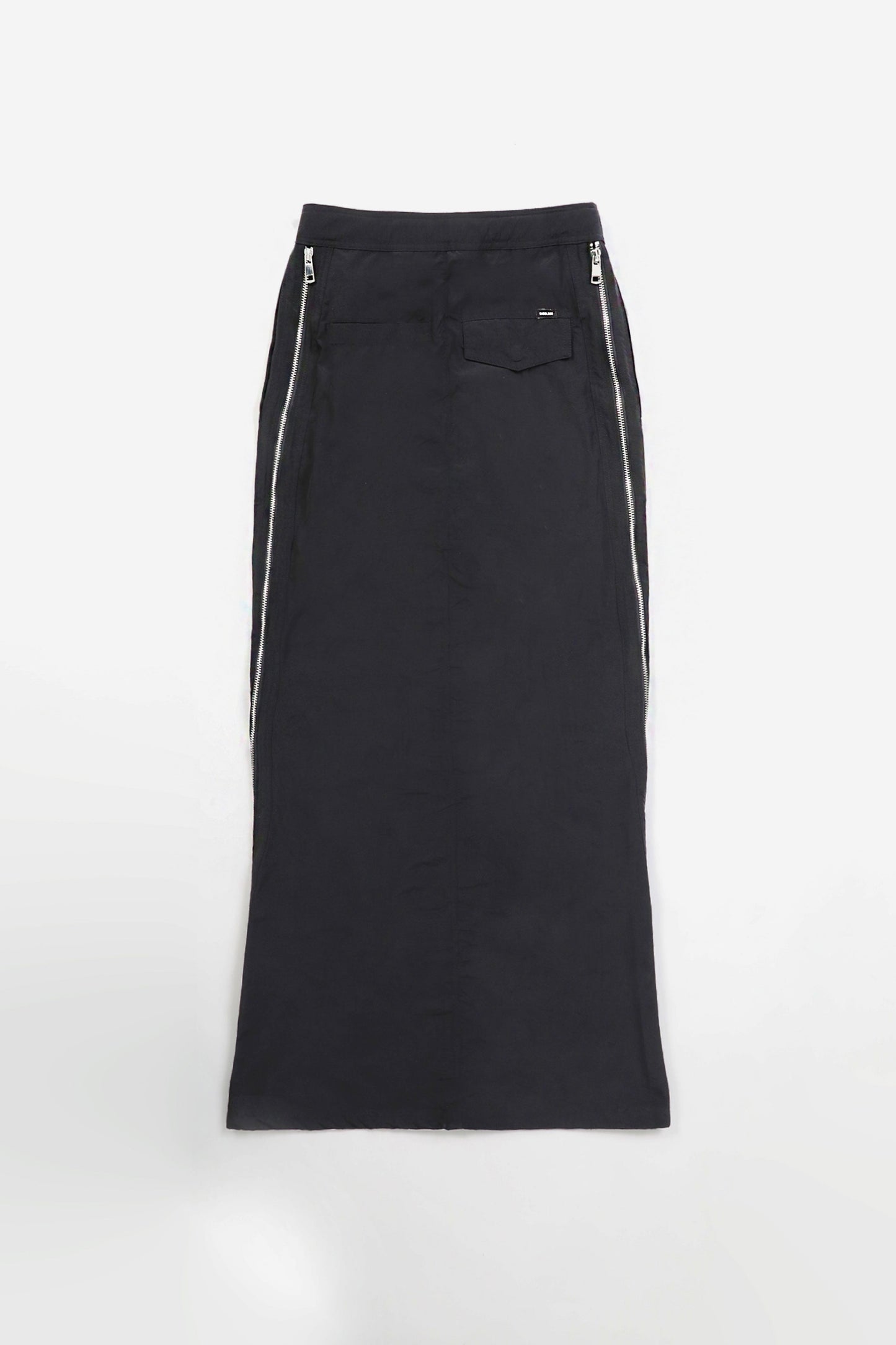 Badblood Parachute Zip Up Cargo Skirt Black