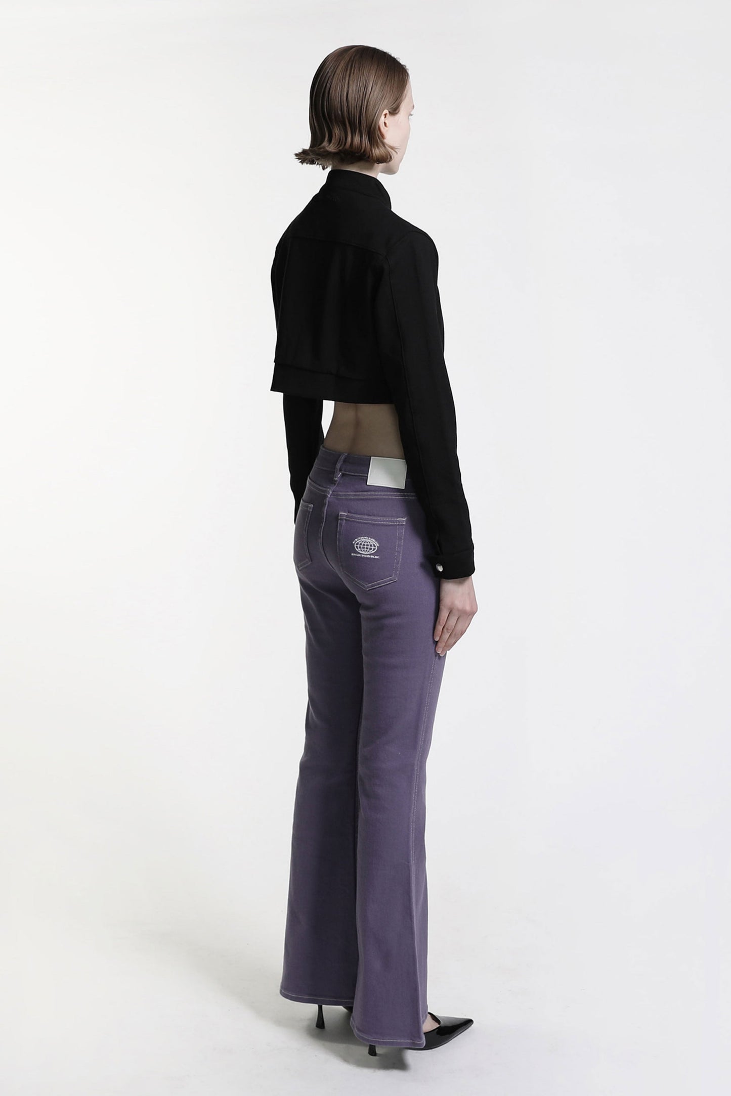 Badblood Workshop Low Rise Pantalon Color Jeans Purple