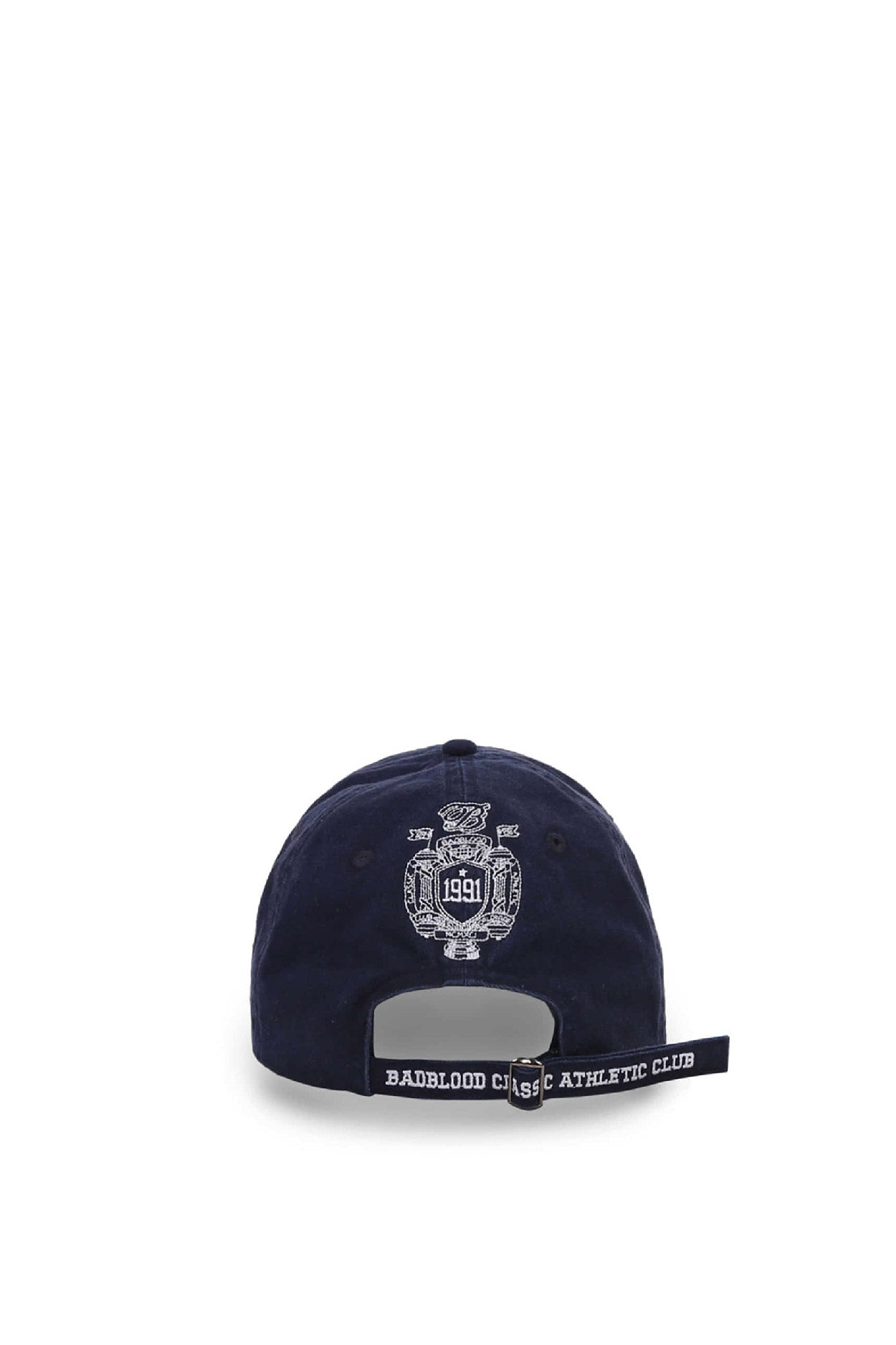 Badblood BCAC emblem washing ball cap Navy