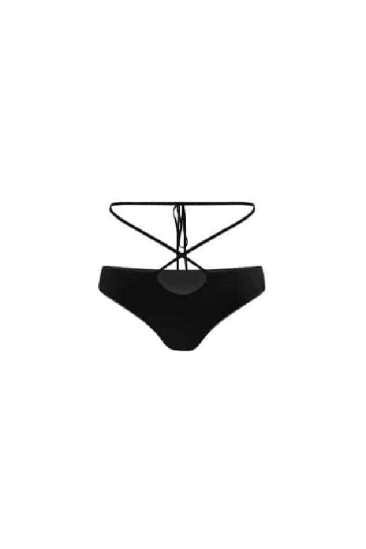 Badblood Ego lace-up bikini Bottom Black