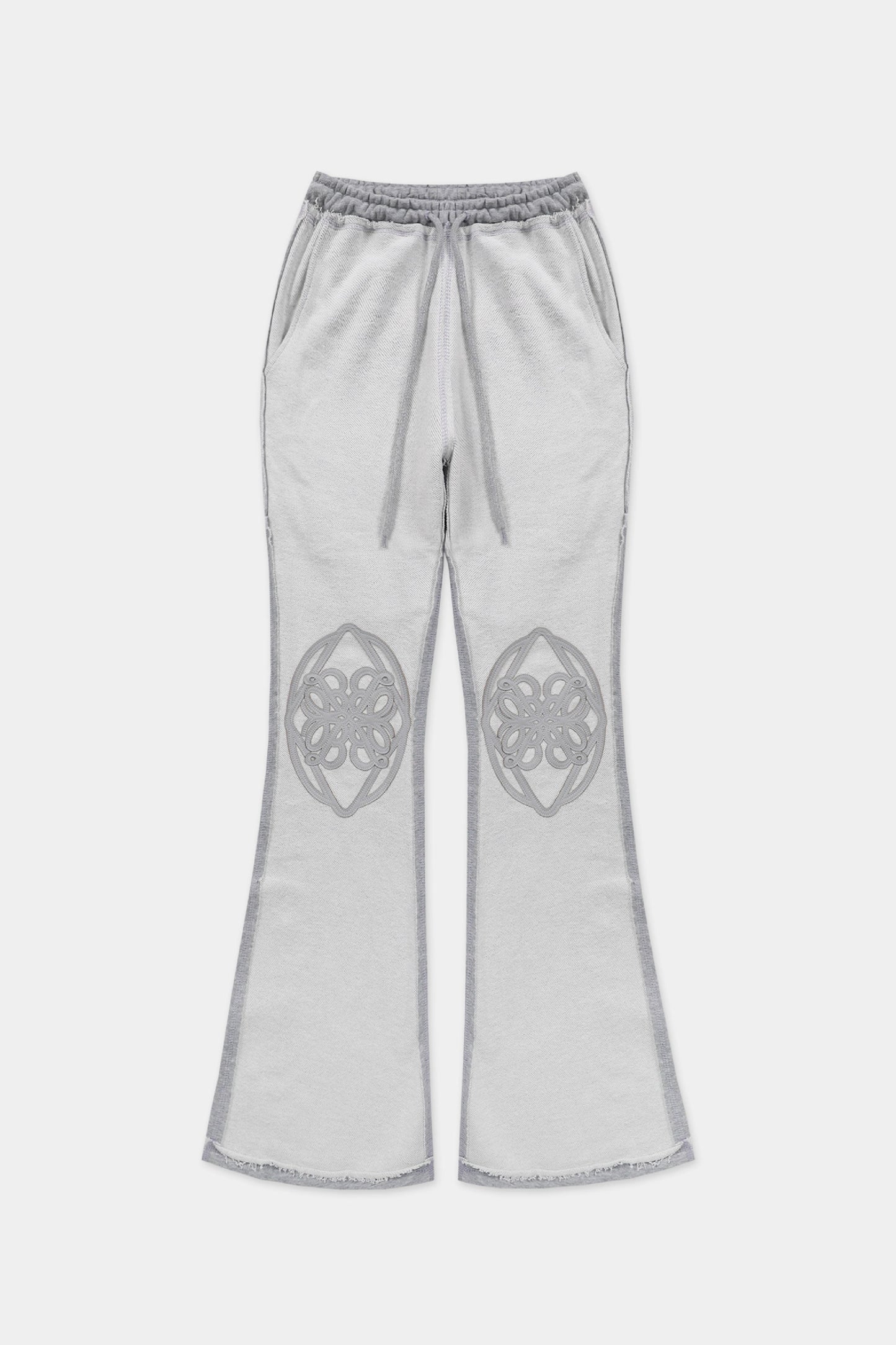 Badblood Fleur Patch Brushcut Pants Gray