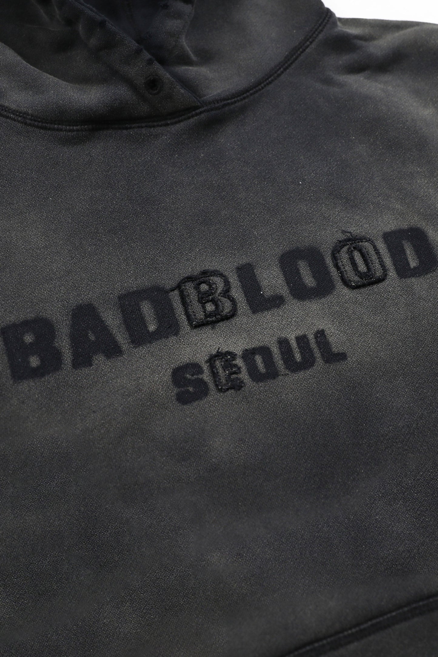 Badblood Sun Faded Hood Large Fit Black