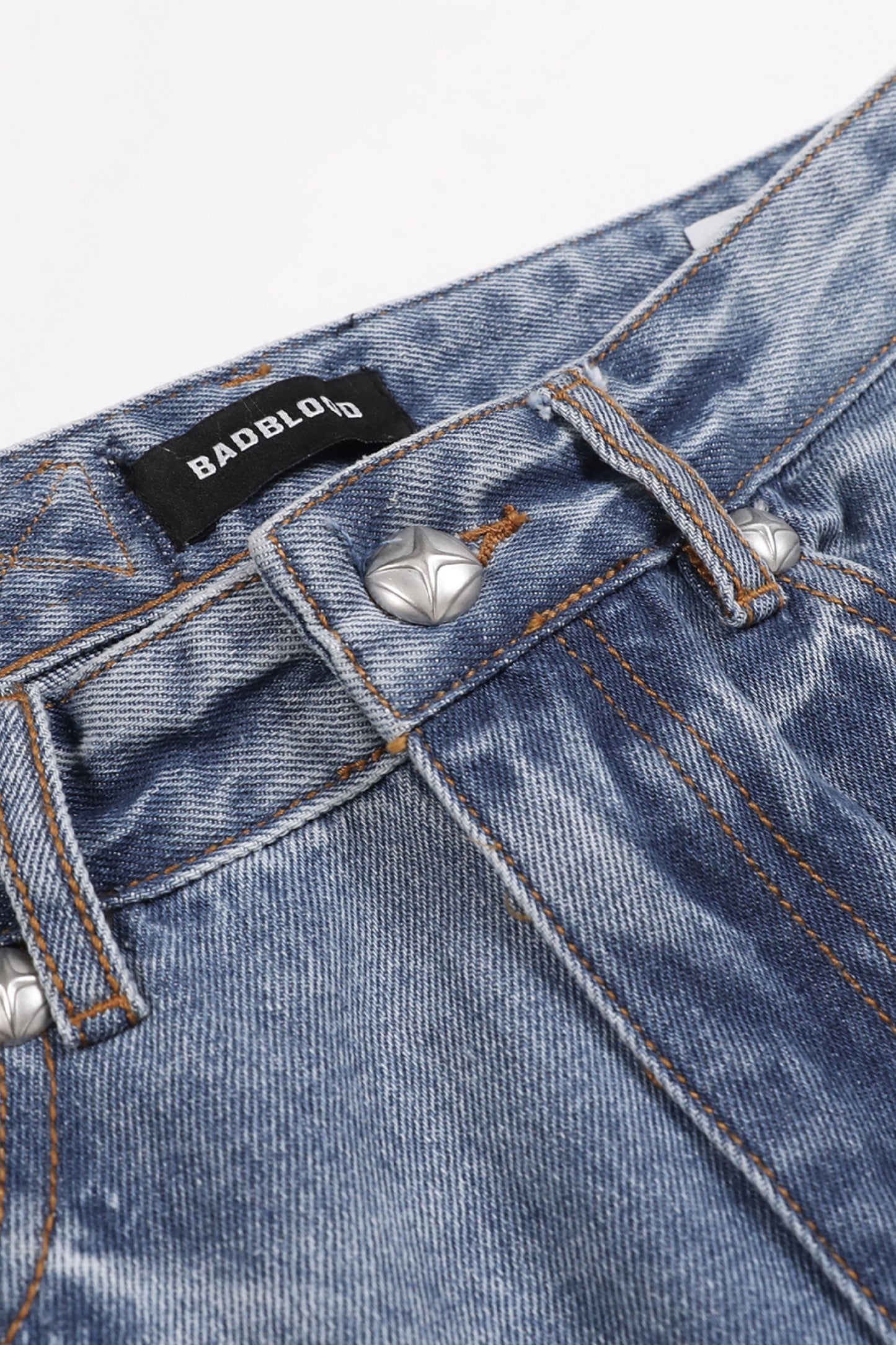 Badblood Duncan Boot Cut Denim Pants Blue